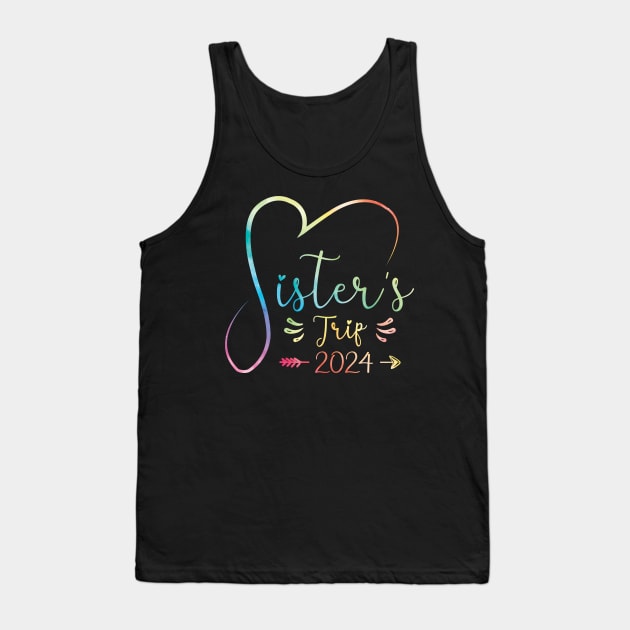 Sisters Trip 2024 Weekend Vacation Lover Girls Road Trip 2024 Tank Top by Sowrav